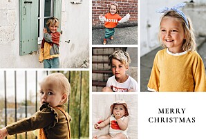 What a year! (landscape) white family christmas cards What a year! (landscape) white family christmas cards