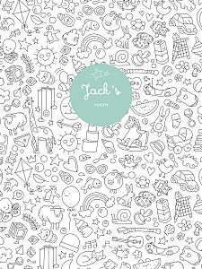 Colour in! by omy white white small posters Colour in! by omy white white small posters