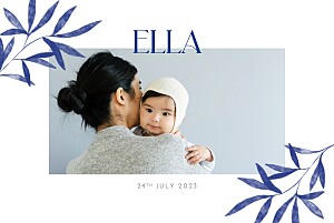 Evergreen bay (4 pages) landscape blue blue baby announcements Evergreen bay (4 pages) landscape blue blue baby announcements