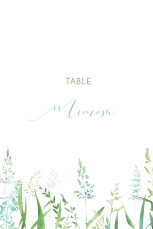 Wedding Table Numbers Country Meadow Green