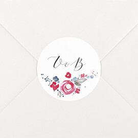 Wedding Envelope Stickers Romance White