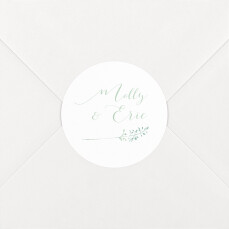 Wedding Envelope Stickers Country Meadow Green