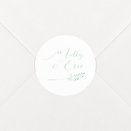 Wedding Envelope Stickers Country Meadow Green