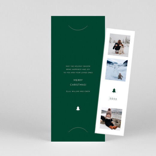 Christmas Cards Elegant sapling (bookmark) green - View 1