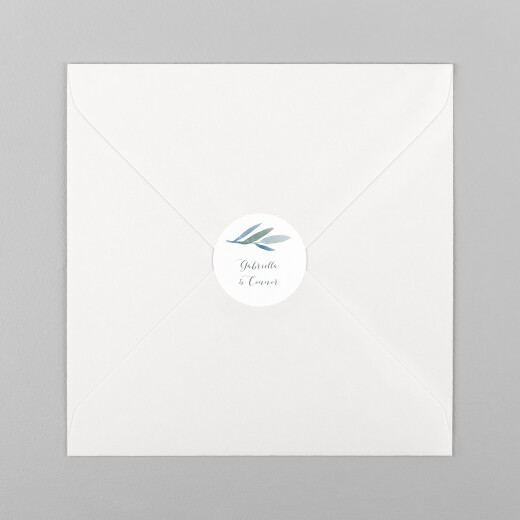 Wedding Envelope Stickers Moonlit Meadow White - View 2