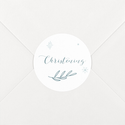 Christening Stickers Delicate Dove Blue - View 1