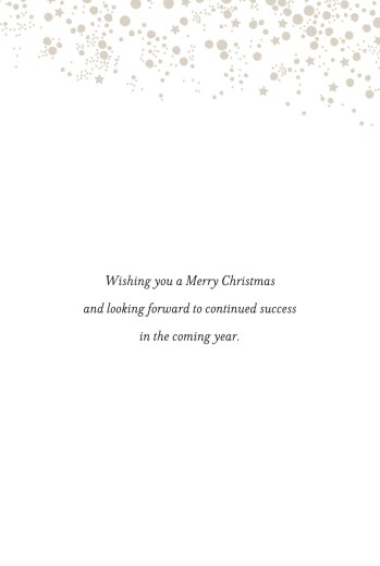 Business Christmas Cards Star Shower (4 Pages) Blue - Page 3