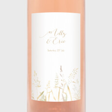 Wedding Wine Labels Country Meadow Sand