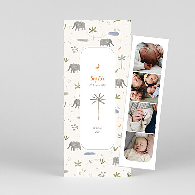 Little oasis (bookmark) blue baby announcements 小绿洲(书签)蓝色宝宝公告