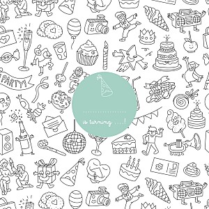 Colour in! by omy white kids party invitations Colour in! by omy white kids party invitations