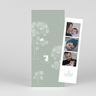 Bedtime story (bookmark) green baby announcements 睡前故事(书签)绿色宝宝公告