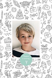 Colour in! by omy white kids party invitations Colour in! by omy white kids party invitations