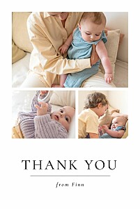 Precious moments (portrait 5 photos) white boys baby thank you cards Precious moments (portrait 5 photos) white boys baby thank you cards