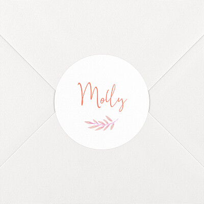 Botanical bliss pink pink baby stickers Botanical bliss pink pink baby stickers