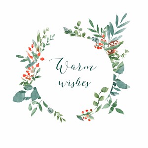 Winter solstice (4 pages) white business christmas cards Winter solstice (4 pages) white business christmas cards