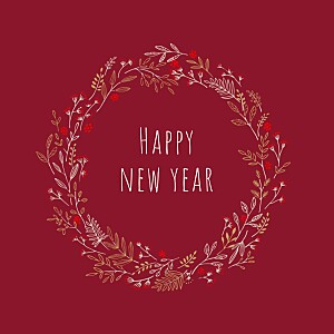 Holiday wreath red red business christmas cards Holiday wreath red red business christmas cards