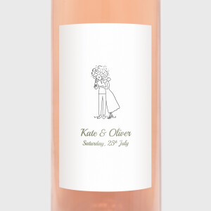Wedding Wine Labels Your Day, Your Way White