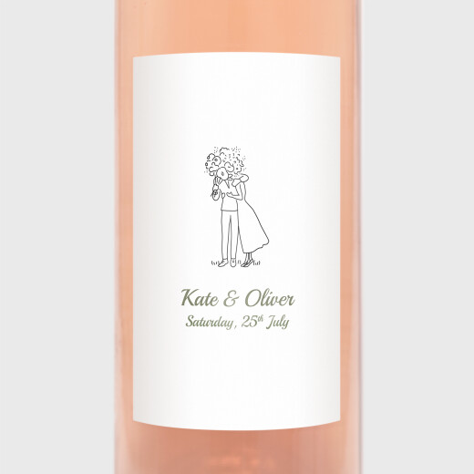 Wedding Wine Labels Your Day, Your Way White - View 1