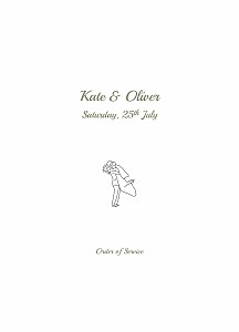 Your day, your way white wedding order of service booklets Your day, your way white wedding order of service booklets