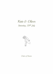 Wedding Order of Service Booklets Your Day, Your Way White