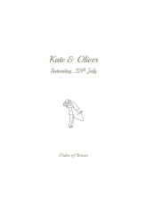 Wedding Order of Service Booklet Covers Your Day, Your Way White