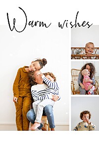 The merriest new year (4 pages) white modern christmas cards The merriest new year (4 pages) white modern christmas cards