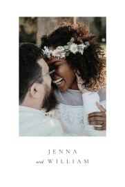 Wedding Thank You Cards Your wedding in watercolour (4 pages) white