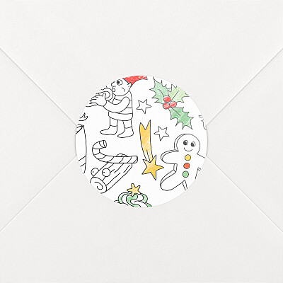 Colour in! by omy white christmas stickers Colour in! by omy white christmas stickers