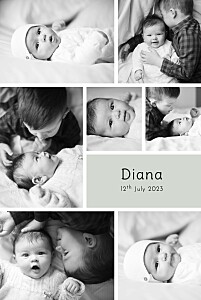 Moments of firsts (4 pages) green green baby thank you cards Moments of firsts (4 pages) green green baby thank you cards