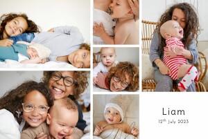 Baby Announcements Moments of firsts (4 pages) White