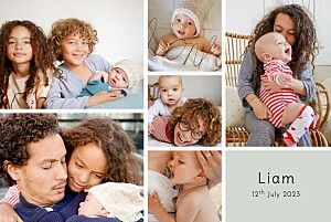 Moments of firsts (4 pages) green green baby thank you cards Moments of firsts (4 pages) green green baby thank you cards