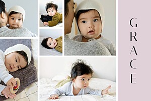First moments (4 pages) purple purple baby thank you cards First moments (4 pages) purple purple baby thank you cards