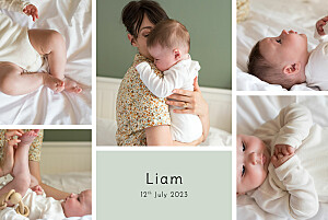 Moments of firsts (4 pages) green green baby thank you cards Moments of firsts (4 pages) green green baby thank you cards
