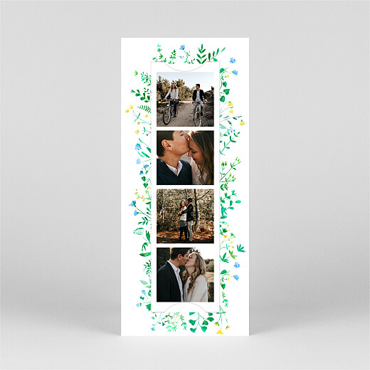 Save The Dates Floral frame (bookmark) white - View 2