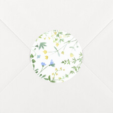 Meadow wedding envelope stickers