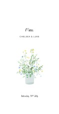 Wedding Menus Floral frame (4 pages) white Wedding Menus Floral frame (4 pages) white