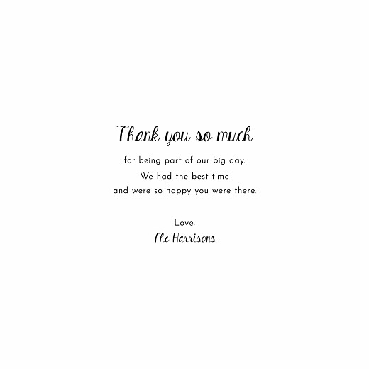Wedding Thank You Cards Floral frame (4 pages) white - Page 3