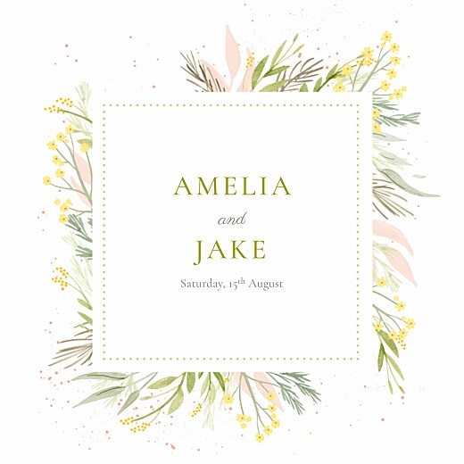 Wedding Invitations Everlasting love (4 pages) white