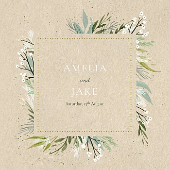 Everlasting love (4 pages) beige wedding invitations Everlasting love (4 pages) beige wedding invitations