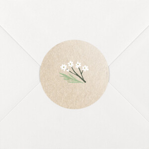 Wedding Envelope Stickers Everlasting Love Beige