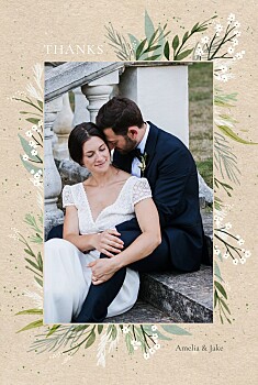 Everlasting love (4 pages) beige wedding thank you cards Everlasting love (4 pages) beige wedding thank you cards