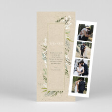 Wedding Thank You Cards Everlasting Love (bookmark) beige