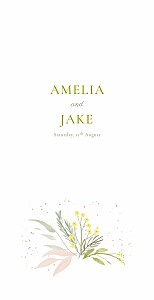 Everlasting love white white wedding menus Everlasting love white white wedding menus