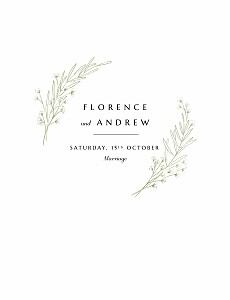 Delicate greenery green blue wedding invitations Delicate greenery green blue wedding invitations