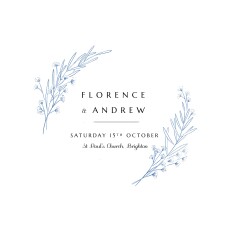Wedding Invitations Delicate Greenery Blue Wedding Invitations Delicate Greenery Blue