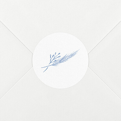 Delicate greenery blue wedding envelope stickers Delicate greenery blue wedding envelope stickers