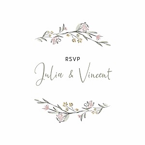 Lovely newlyweds white rustic rsvp cards Lovely newlyweds white rustic rsvp cards