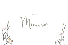Wedding Table Numbers Lovely Newlyweds White