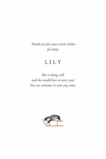 Baby Thank You Cards Atop the ice caps (4 pages) portrait white - Page 3