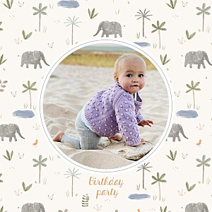 Little oasis white kids party invitations Little oasis white kids party invitations